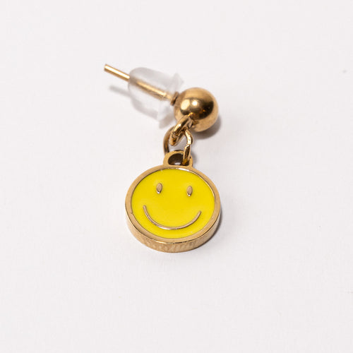 Smiley Pendant Shoe Charm - Gold||Sourire breloque à chaussures pendentif - Or