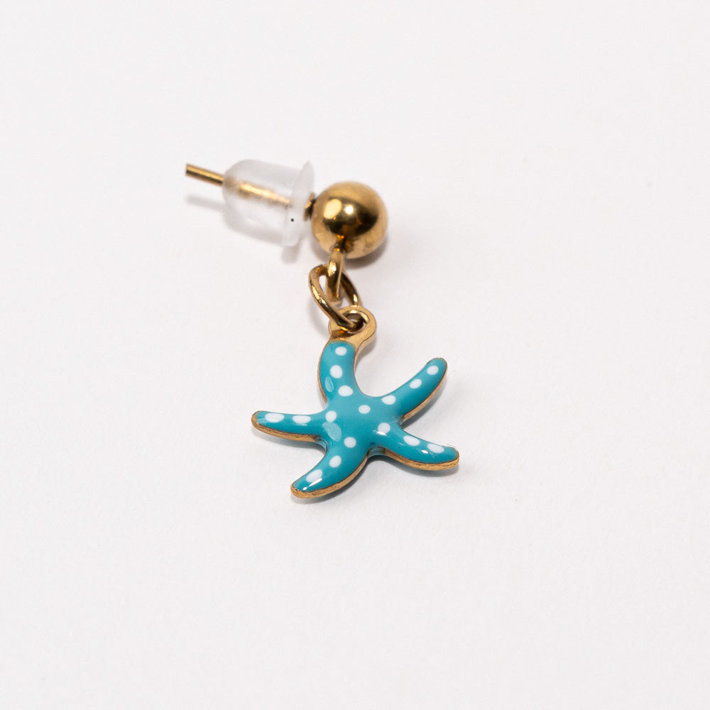 Starfish Pendant Shoe Charm - Gold||Étoile de mer breloque à chaussures pendentif - Or