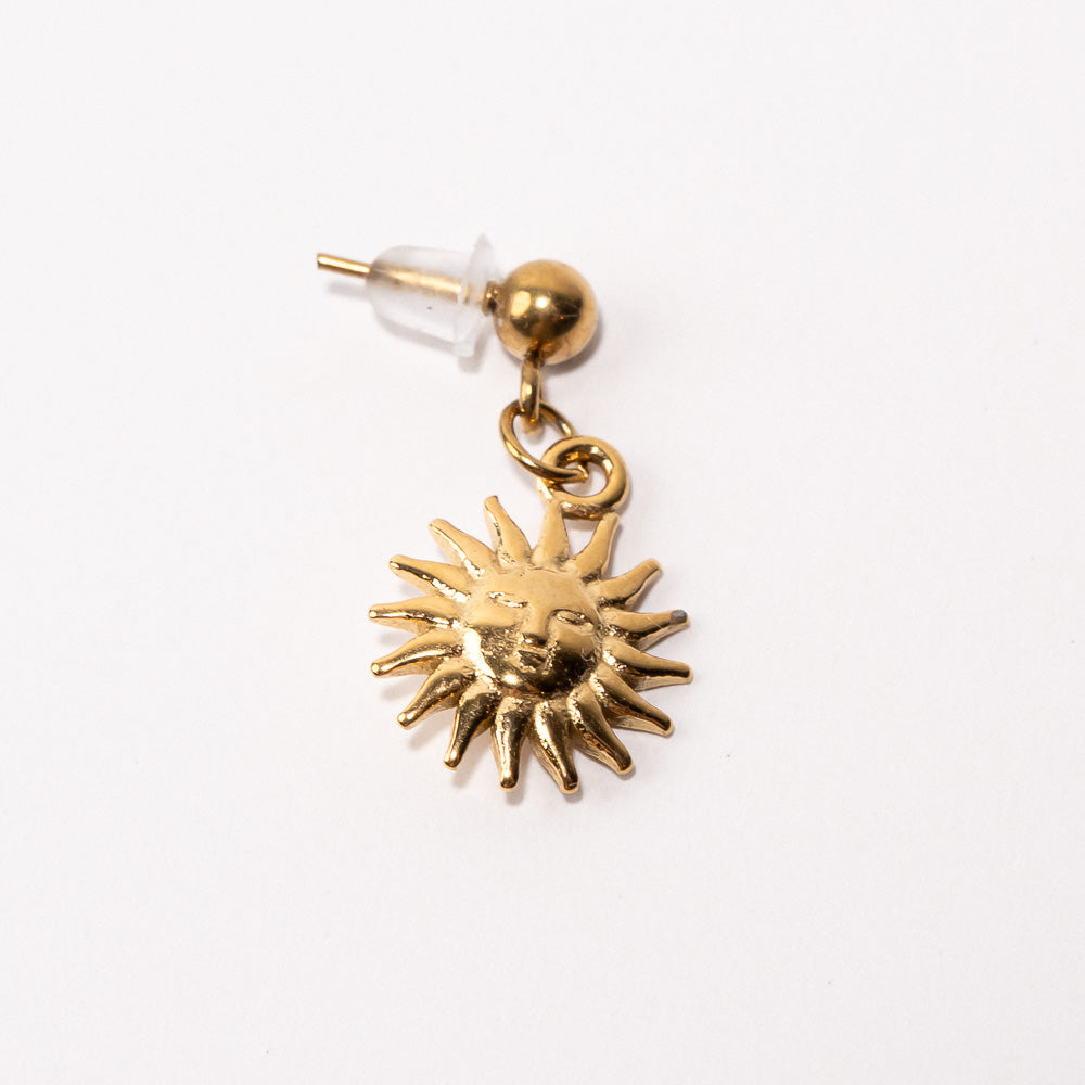 Sun Pendant Shoe Charm - Gold||Soleil breloque à chaussures pendentif - Or