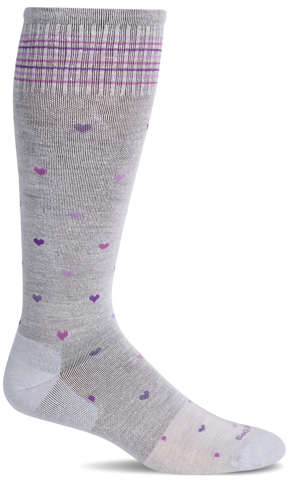 Full Heart Knee-High - Natural Moderate Compression (15-20mmHg)||Full Heart au genou pour femmes - Naturelle compression modérée (15-20mmHg)