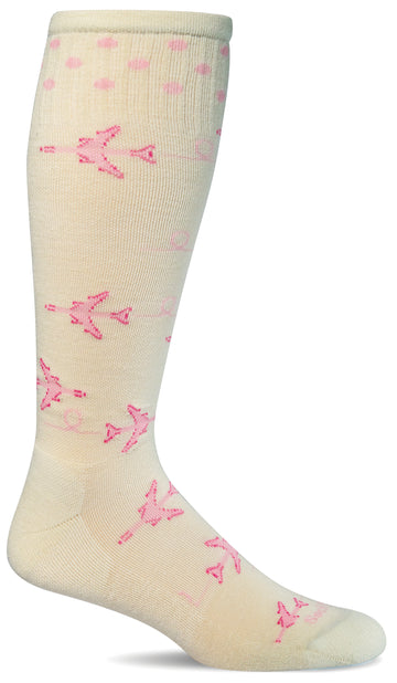 In Flight Fun Knee-High Women - Natural Moderate Compression (15-20mmHg)