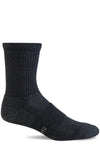 Walk About Crew for Men - Black Moderate Compression (15-20mmHg)