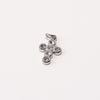 Cross Adjustable Loop Shoe Charm - Silver||Croix breloque à chaussures ajustable - Argent