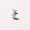 Moon Adjustable Loop Shoe Charm - Silver||Lune breloque à chaussures ajustable - Argent