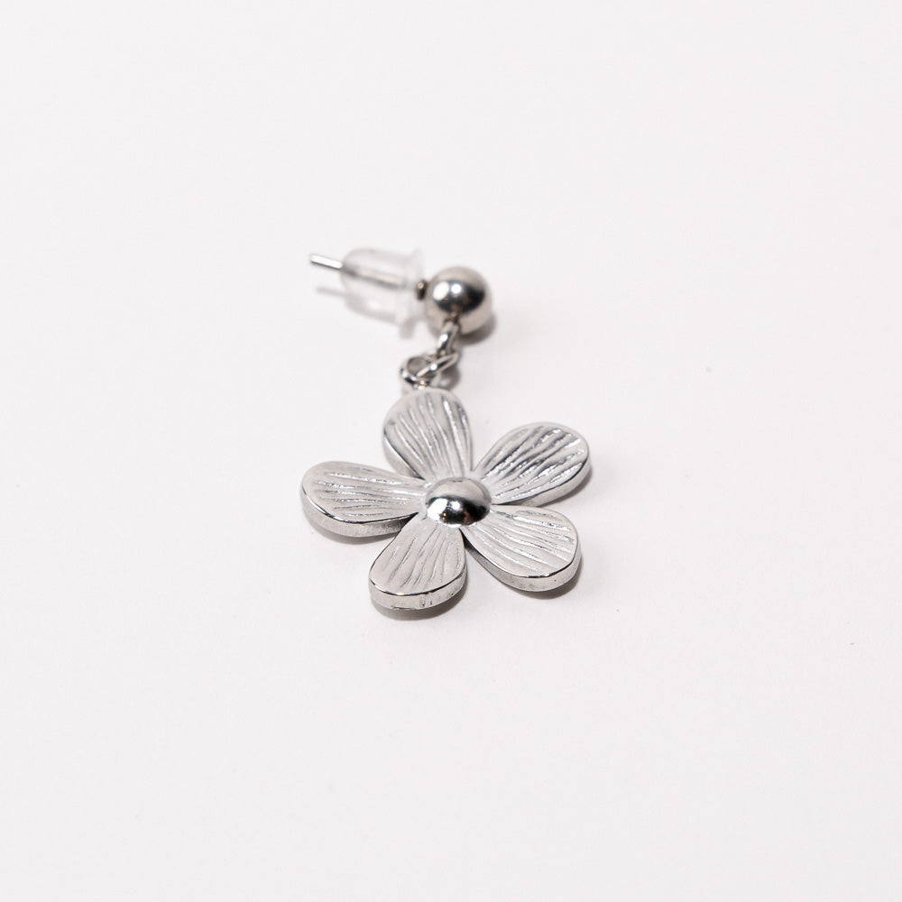 Flower Pendant Shoe Charm - Silver||Fleur breloque à chaussures pendentif - Argent