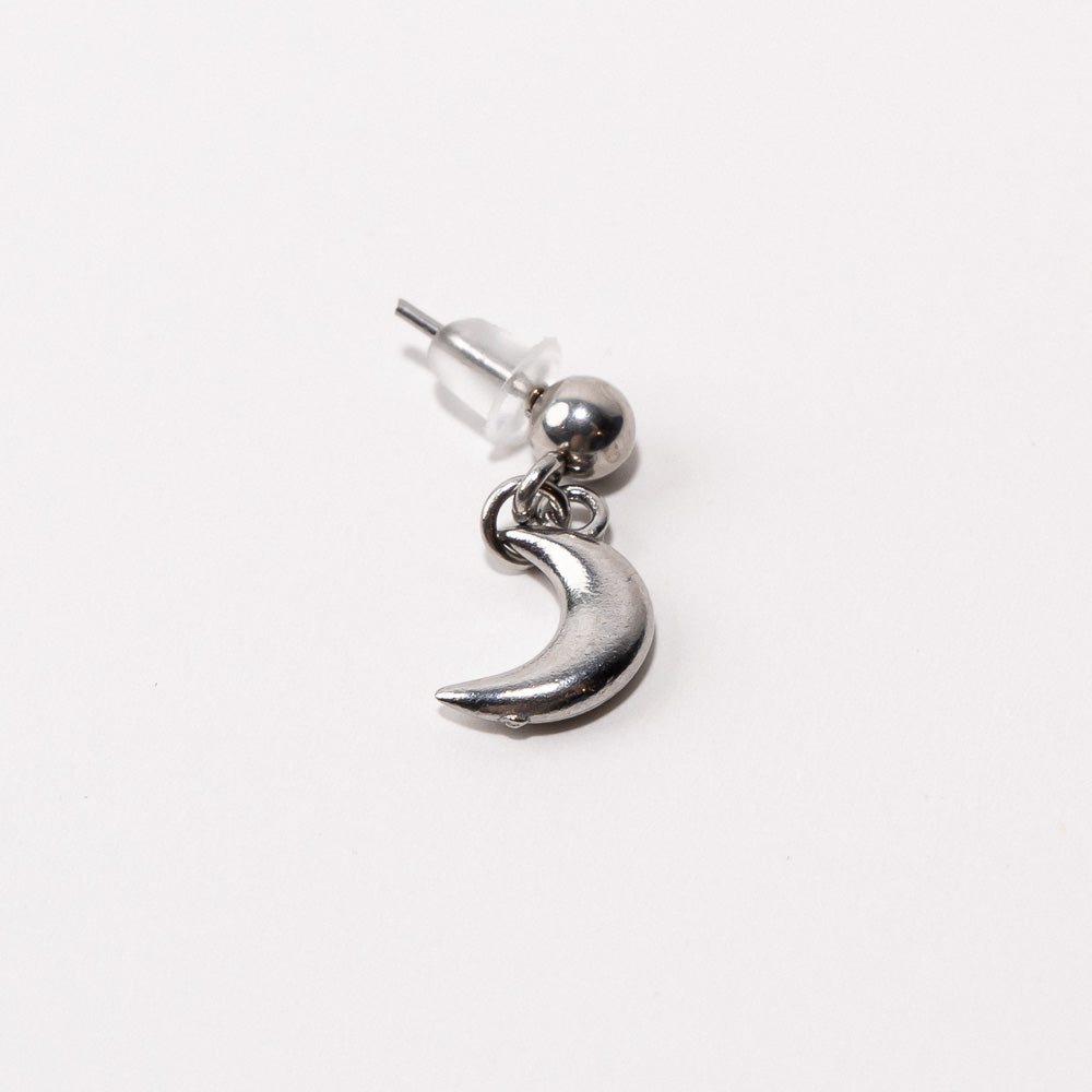 Moon Pendant Shoe Charm - Silver||Lune breloque à chaussures pendentif - Argent
