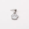 Paw Pendant Shoe Charm - Silver||Emprunte breloque à chaussures pendentif - Argent
