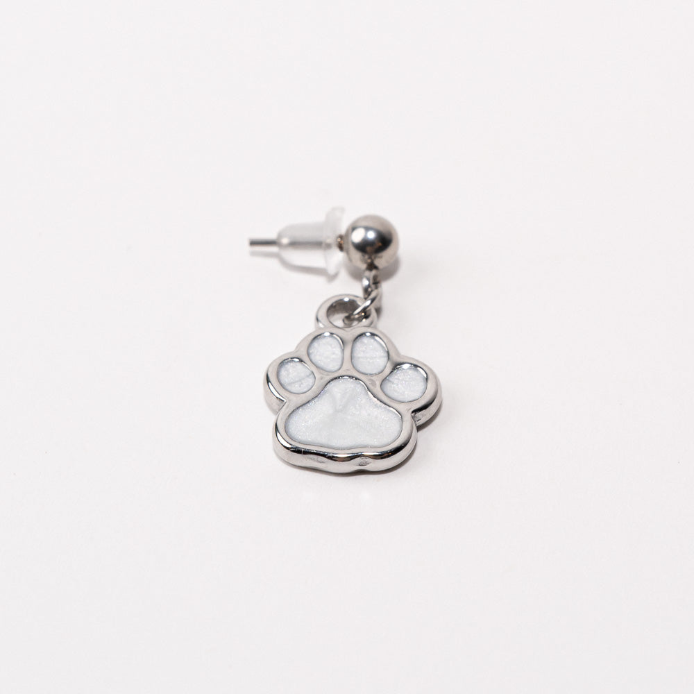 Paw Pendant Shoe Charm - Silver||Emprunte breloque à chaussures pendentif - Argent