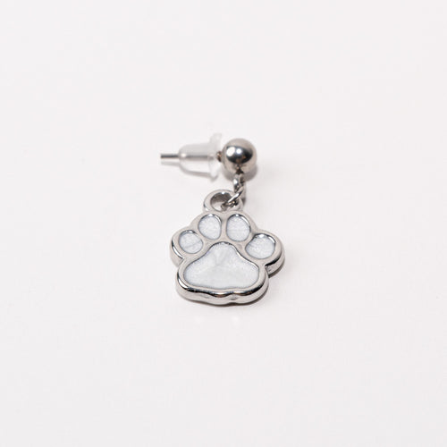 Paw Pendant Shoe Charm - Silver||Emprunte breloque à chaussures pendentif - Argent