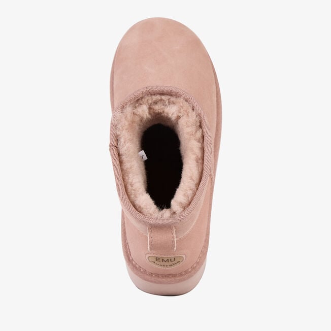 Stinger Micro Flatform - Cameo Rose Shearling||Stinger Micro Flatform - Fourrure rose caméo