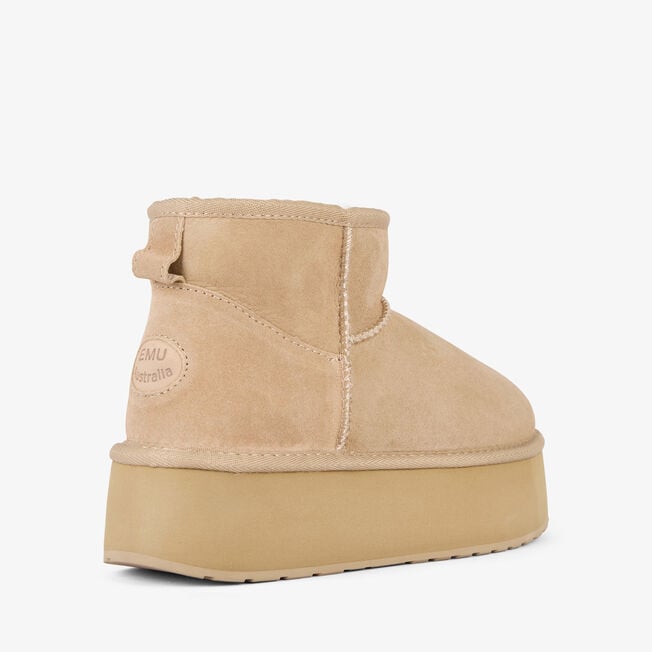 Stinger Micro Flatform - Sand Shearling||Stinger Micro Flatform - Fourrure sable