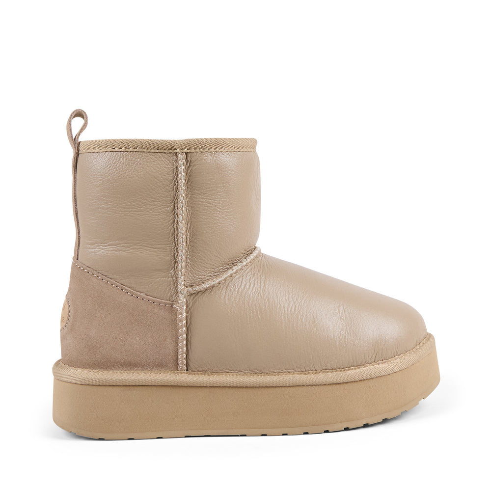 Stinger Mini Flatform - Sand Leather||Stinger Micro Flatform - Cuir sable