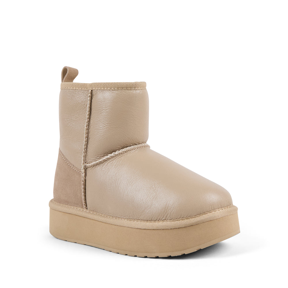 Stinger Mini Flatform - Sand Leather||Stinger Micro Flatform - Cuir sable