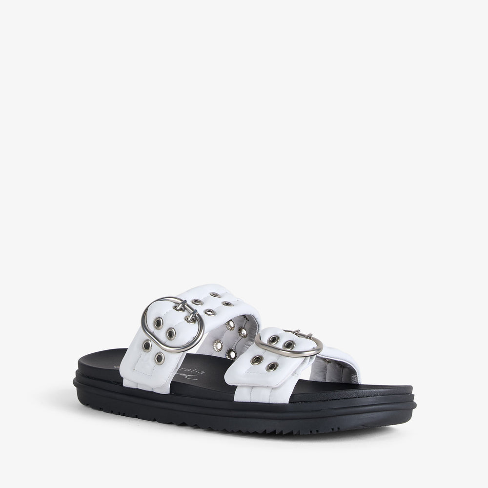 Bondi Buckle 2.0 - Coconut Leather||Bondi Buckle 2.0 - Cuir blanc coco