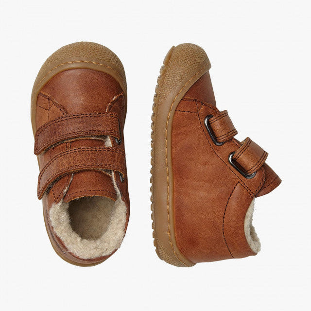 Racoon VL with Wool Lining - Cognac Oiled Leather||Racoon VL avec doublure en laine - Cuir huilé cognac