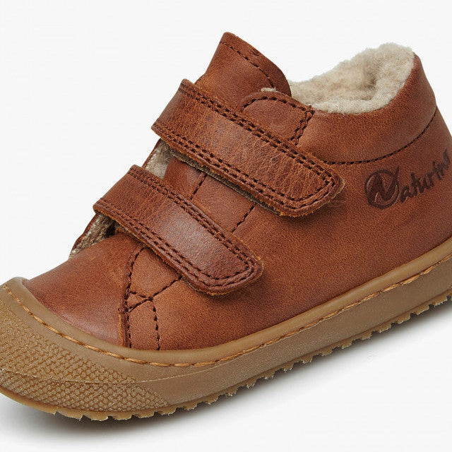 Racoon VL with Wool Lining - Cognac Oiled Leather||Racoon VL avec doublure en laine - Cuir huilé cognac