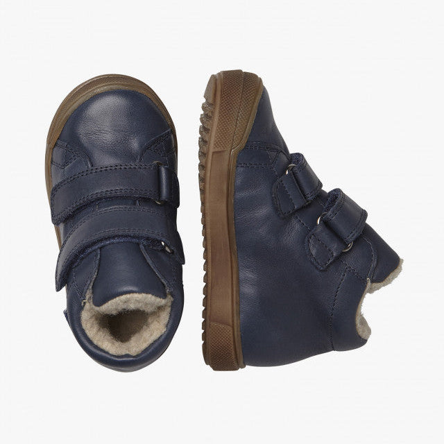 New Mulaz VL with Wool Lining - Navy Leather||New Mulaz VL avec doublure en laine - Cuir marine