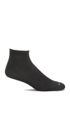 Plantar Ease Quarter Women - Black Solid Plantar Relief