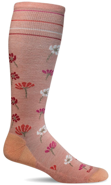 Field Flower Knee-High - Rose Moderate Compression (15-20mmHg)