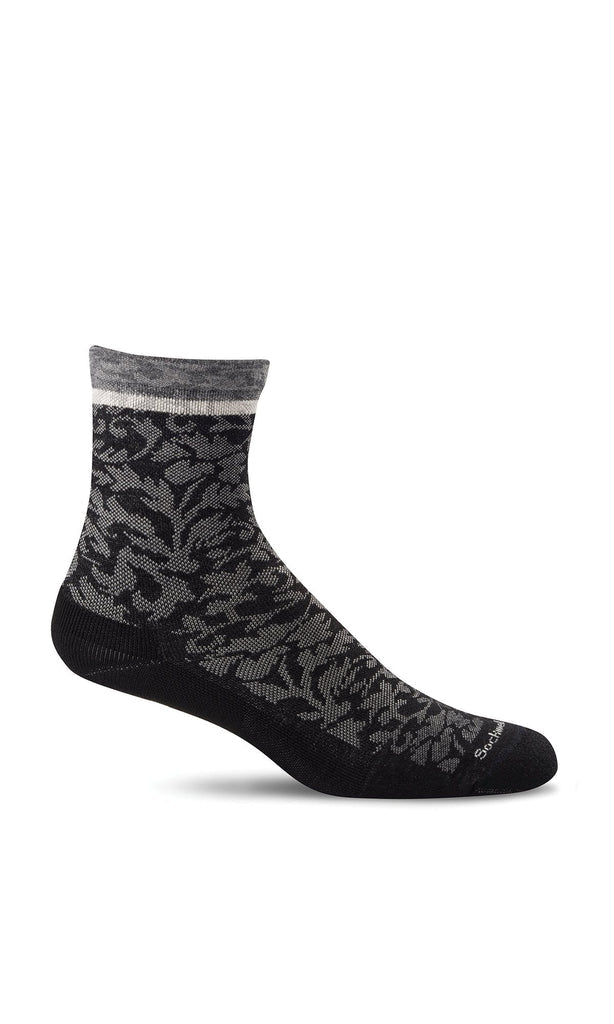 Plantar Cush Crew Women - Black II Plantar Relief||Plantar Cush mi-mollet pour femmes - Noir soulagement plantaire