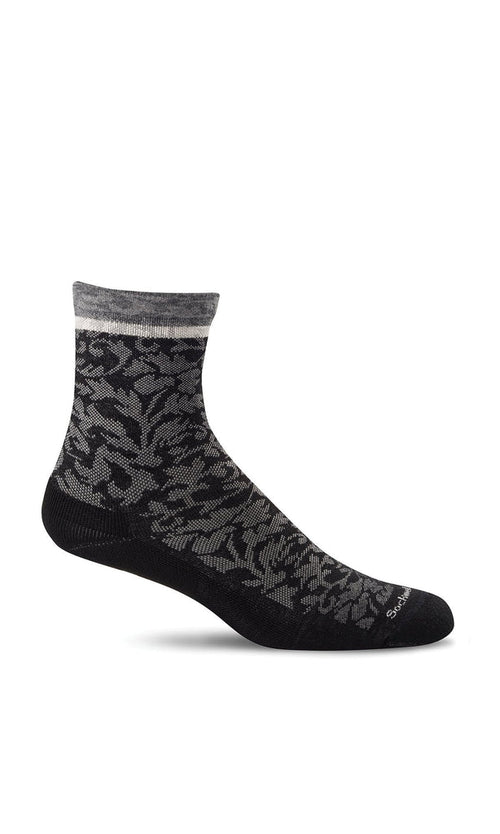 Plantar Cush Crew Women - Black II Plantar Relief||Plantar Cush mi-mollet pour femmes - Noir soulagement plantaire
