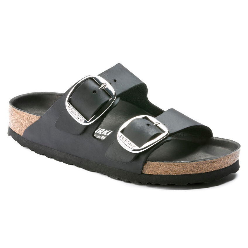 Arizona Big Buckle -  Black Oiled Leather||Arizona grosses boucles - Cuir huilé noir