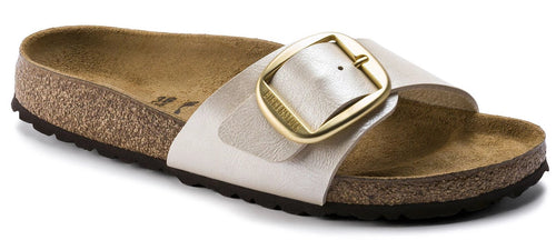 Madrid Big Buckle - Graceful Pearl White Birko-Flor||Madrid Big Buckle - Birko-Flor blanc nacré délicat