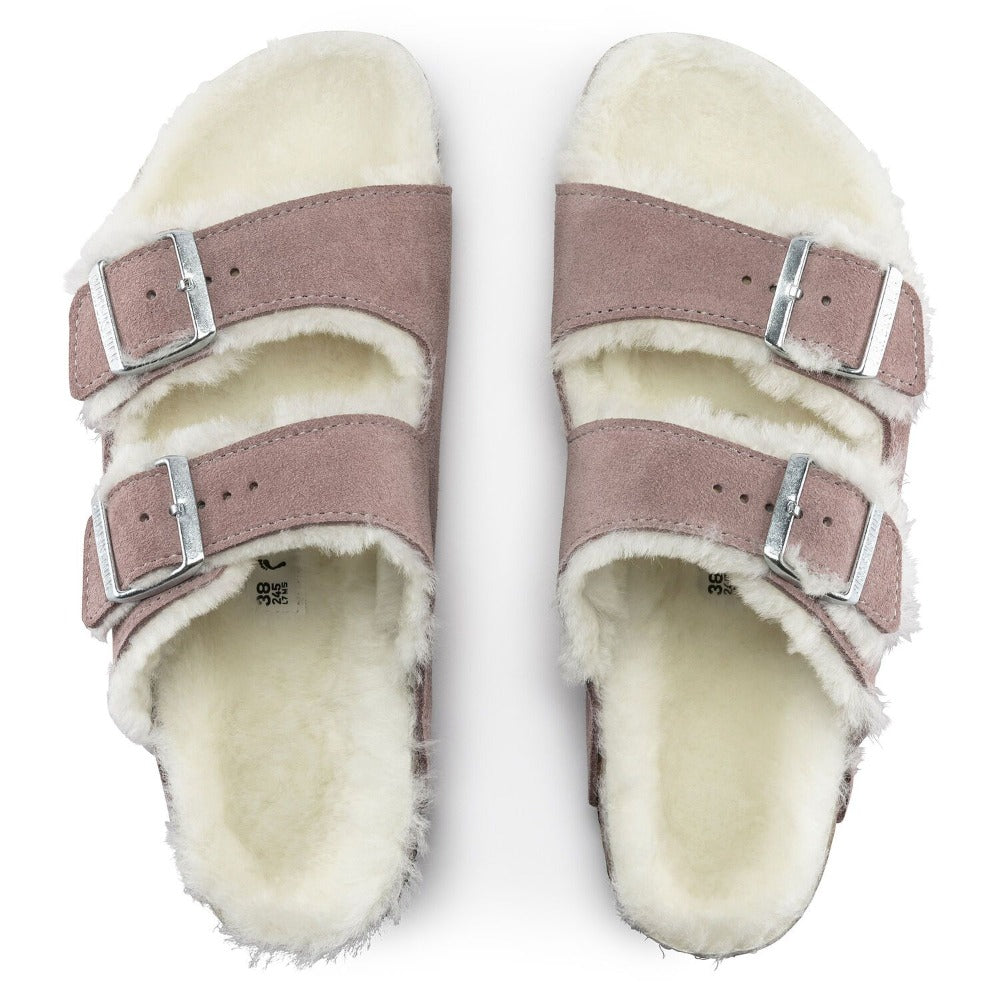 Arizona Lavender Blush Suede Shearling MyShoeShop