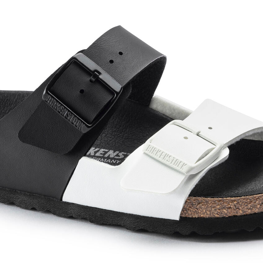 Arizona Split Men - Black and White Birko-Flor – MyShoeShop