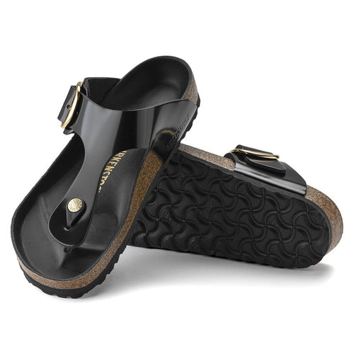 Gizeh Big Buckle - Black High Shine Leather||Gizeh Big Buckle - Cuir verni noir