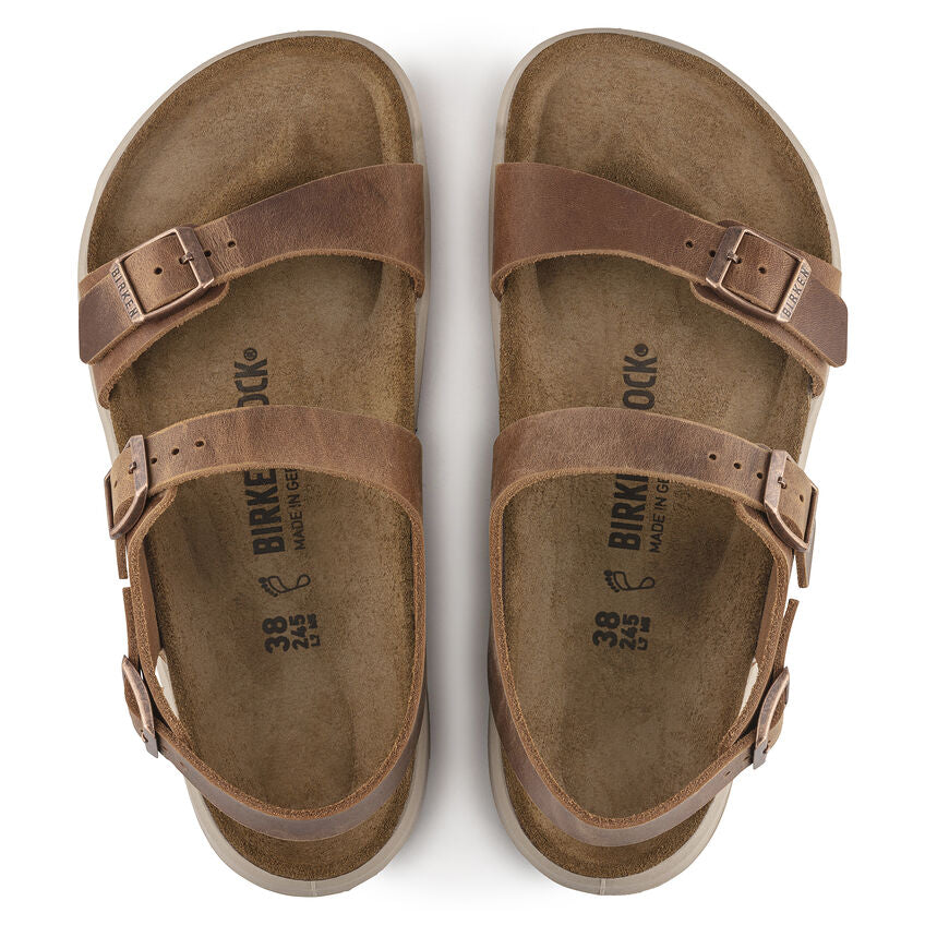 Sonora Crosstown - Ginger Brown Oiled Leather||Sonora Crosstown - Cuir huilé brun gingembre