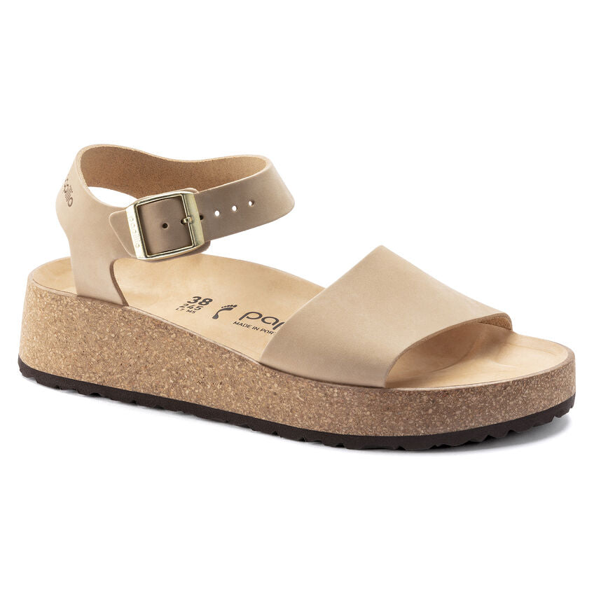 Glenda - Sandcastle Nubuck Leather||Glenda - Cuir nubuck château de sable