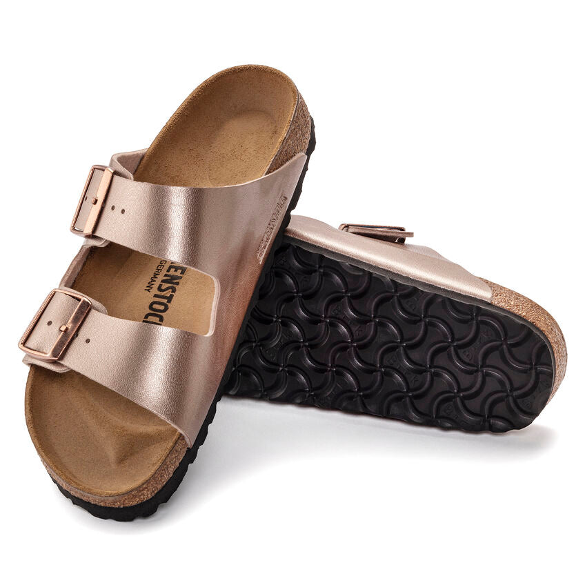 Electric metallic cheap copper birkenstock