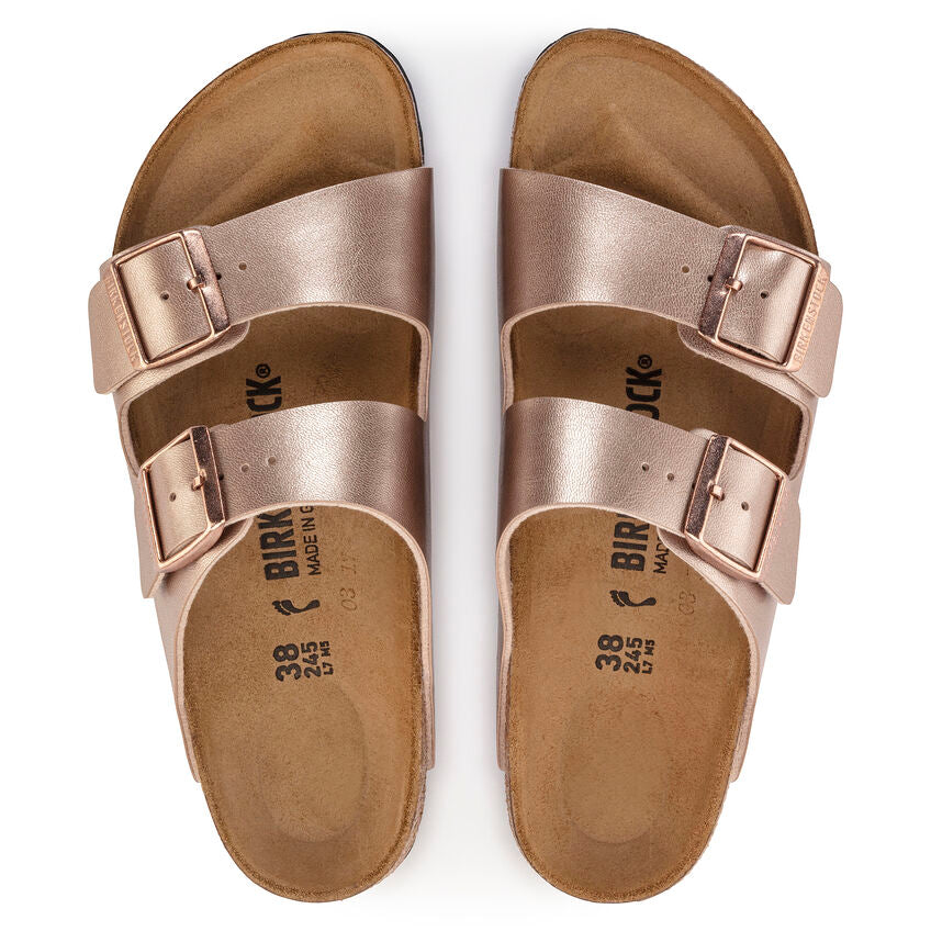 Arizona birkenstock best sale copper metallic