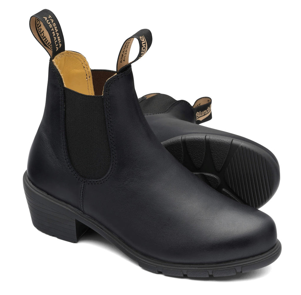 1671 Women Heel - Black Leather||1671 pour femmes avec talon - Cuir noir