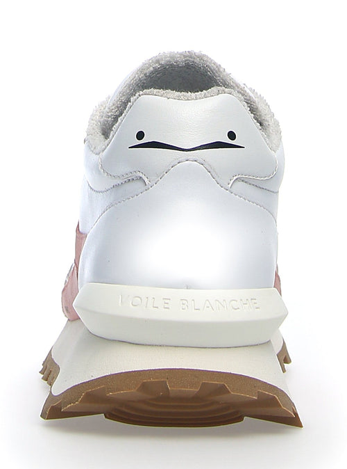 Hybro Run Vegan - White Pink Apple Eco-Leather