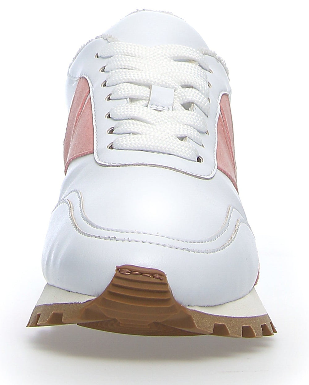 *FINAL SALE*Hybro Run Vegan - White Pink Apple Eco-Leather