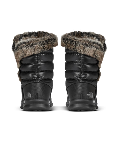 Women's Thermoball Microbaffle Bootsie II - Shiny TNF Black / Smoked Pearl Grey