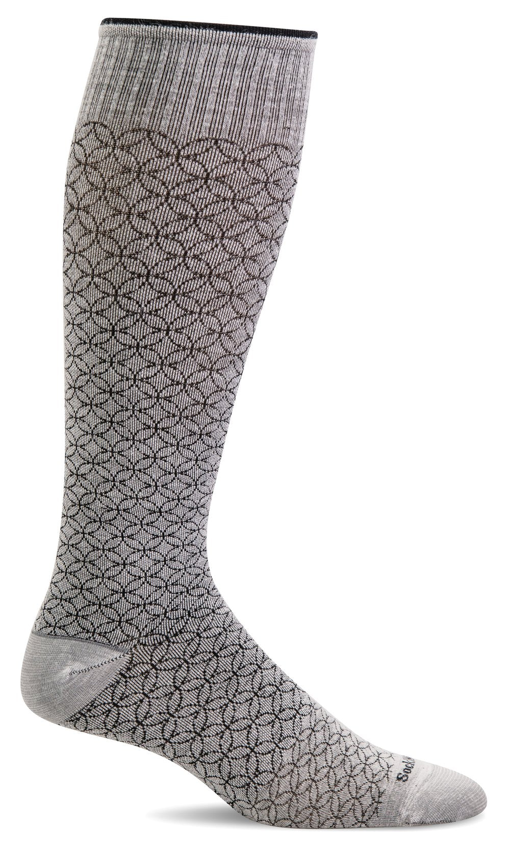 Featherweight Fancy Knee-High - Natural Moderate Compression (15-20mmHg)