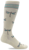 Dragonfly Knee-High - Natural Shimmer Moderate Compression (15-20mmHg)