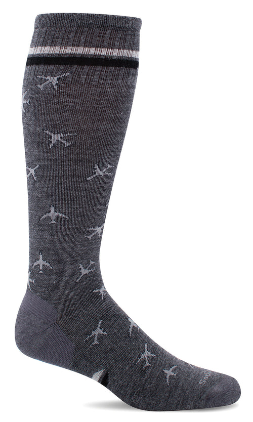 In Flight Knee-High - Charcoal Moderate Compression (15-20mmHg)