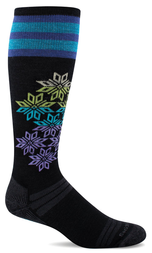 Powder Day Women Knee-High - Black Moderate Compression (15-20mmHg)